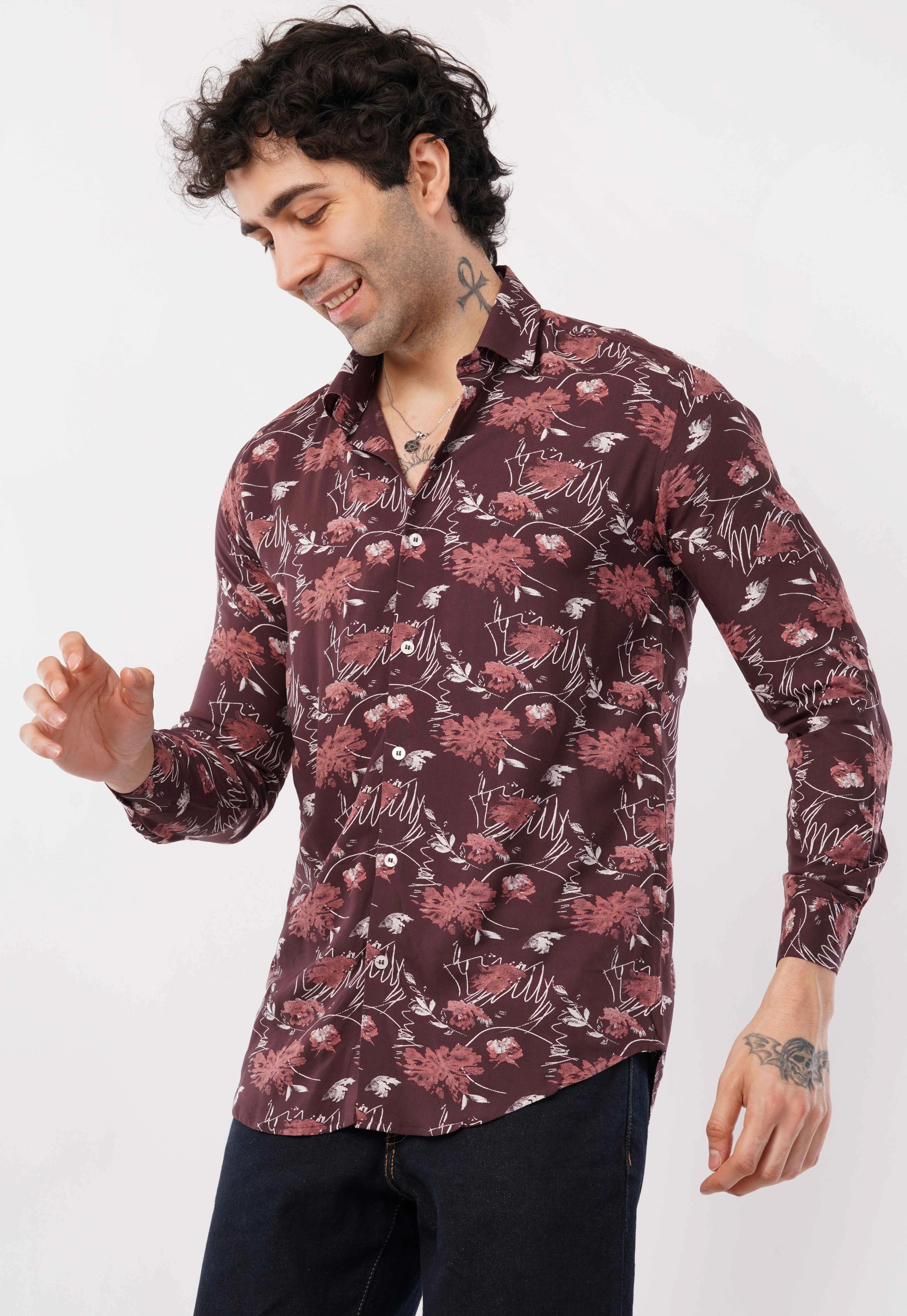Maroon Full Sleeve Shirt